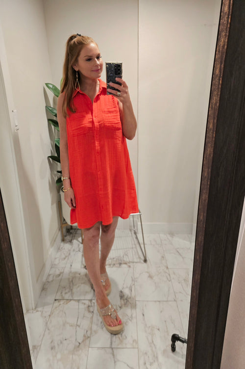 New Light Mini Dress - Cabana Red