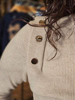 Molly Long Sleeve Top - Beige