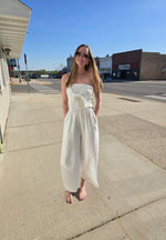 Tie Front Gauze Jumpsuit