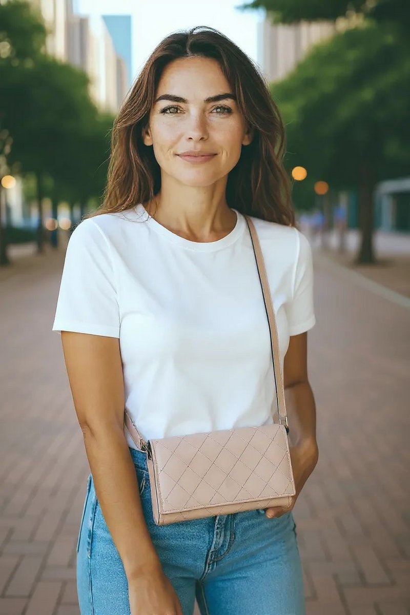 Nuage Bleau Italian Leather Halla Wallet/Crossbody