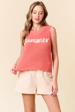 Summer Sweater Tank Top