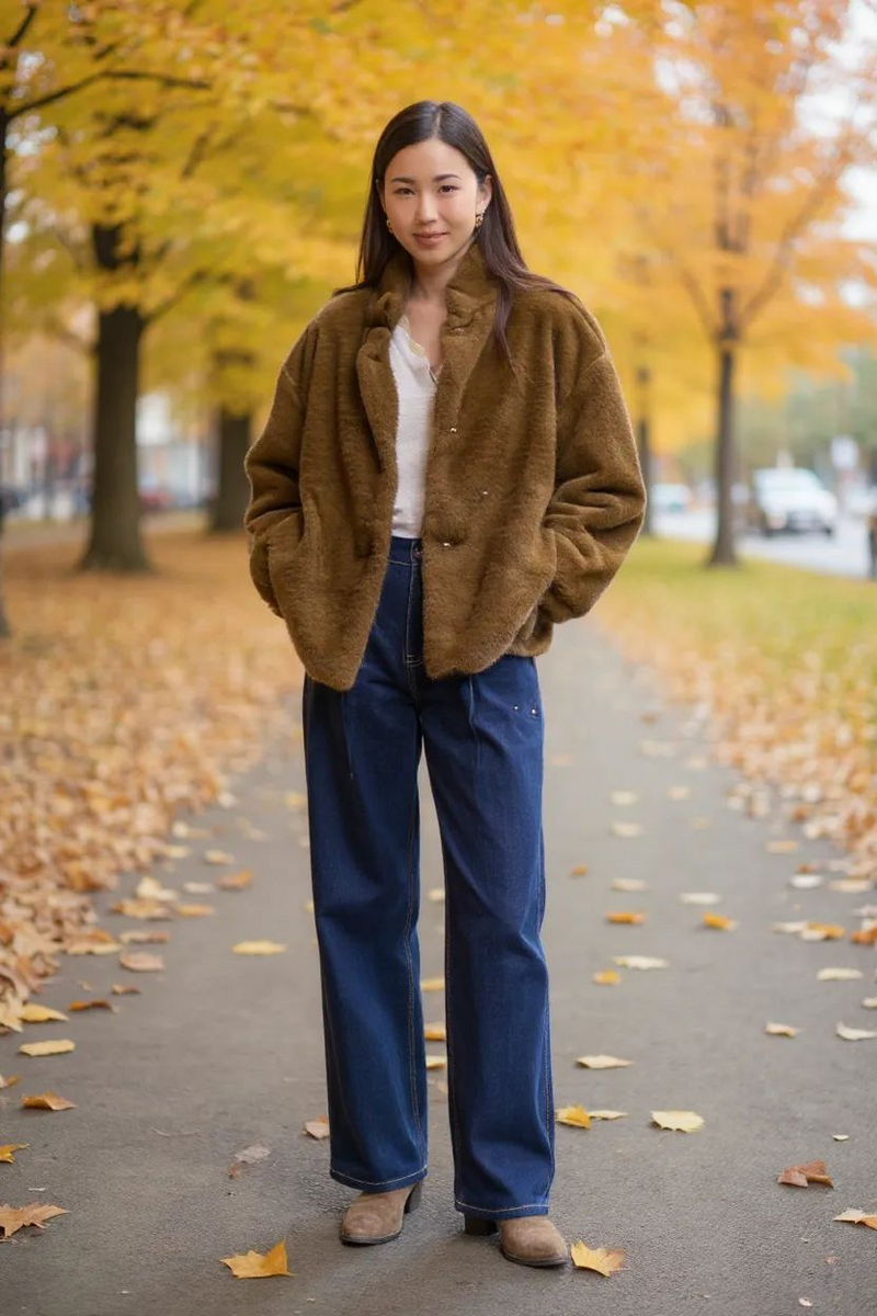Brown Khaki Woven Coat