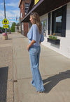 Ribbed Wrap Top