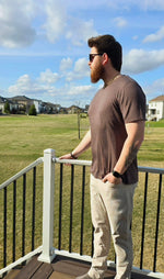 7 Diamonds Men's Core Textured Crew Neck
