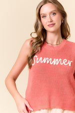 Summer Sweater Tank Top