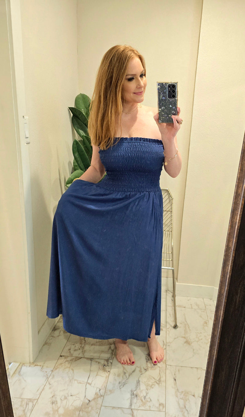 Khush Portofino Dress - Prussian