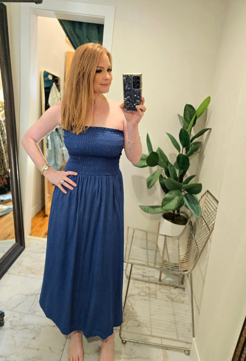 Khush Portofino Dress - Prussian