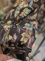 Black Amalia Woven Button Blouse