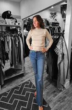 Molly Long Sleeve Top - Beige