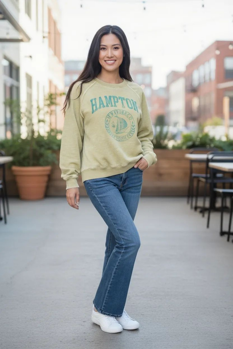 Hamptons Burnout Sweatshirt