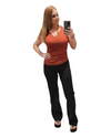 Jacquard Stripe Wide Leg Pant