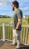 7 Diamonds Men's Core Textured Crew Neck