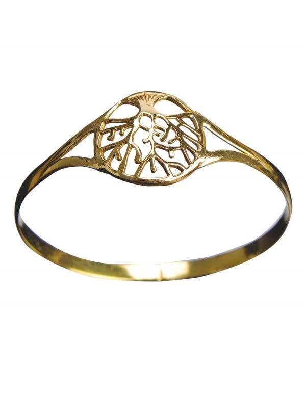 Tree of Life Cuff Gold Bracelet