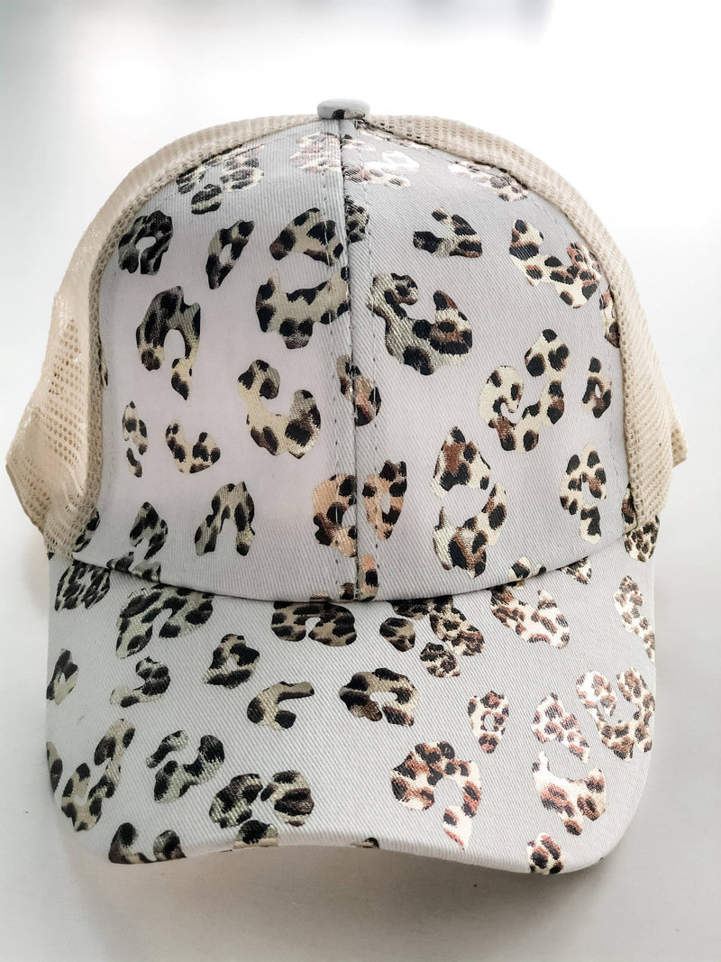 Trucker Hat "Shiny Leopard" White