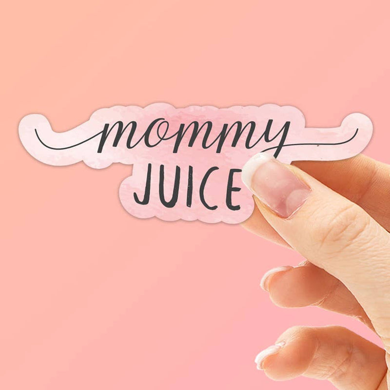 Mommy Juice Wine Sticker, Mini Decal for Wine Glass