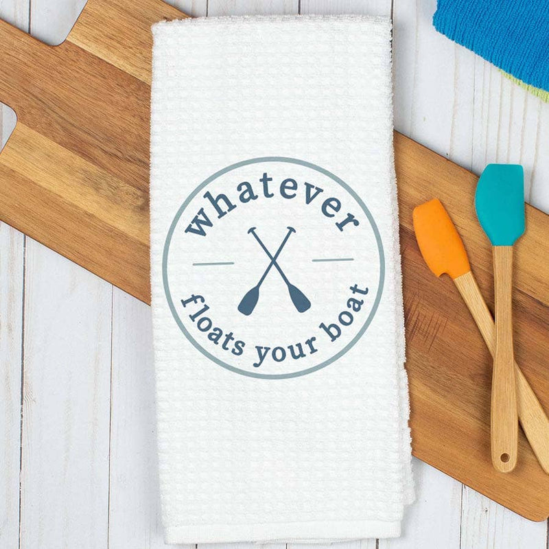Floats Your Boat Towel, Lake House Kitchen Towel, Lake Decor
